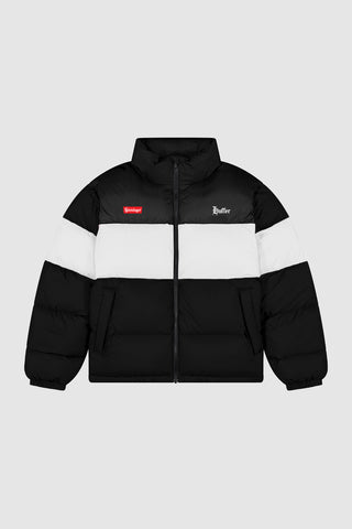 MENS RIDER PUFFER JKT BLACK/CHALK
