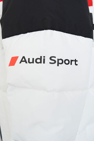 AUDI TRACK PUFFER WHITE/RED/BLACK