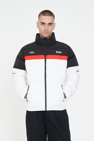 AUDI TRACK PUFFER WHITE/RED/BLACK