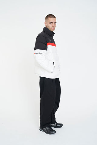 AUDI TRACK PUFFER WHITE/RED/BLACK