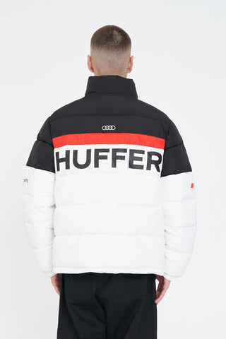 AUDI TRACK PUFFER WHITE/RED/BLACK