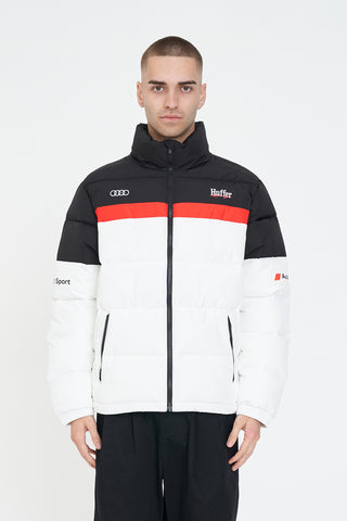 AUDI TRACK PUFFER WHITE/RED/BLACK