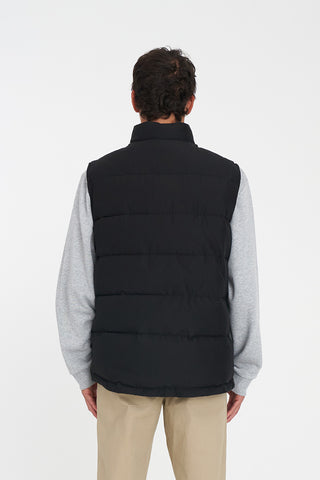 MENS HUFFER PUFFER VEST BLACK