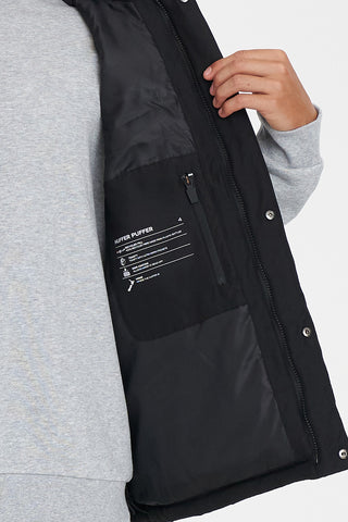 MENS HUFFER PUFFER VEST BLACK