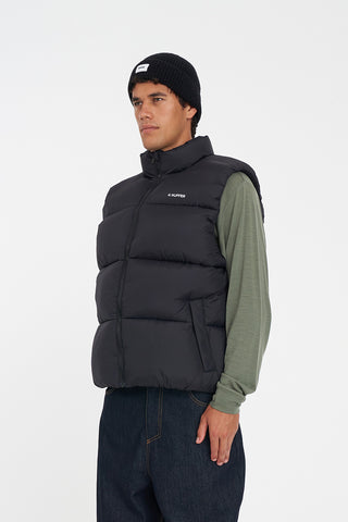 MENS STREET PUFFER VEST BLACK