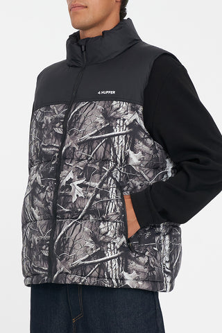 MENS RIDER PUFFER VEST WOODHILL/BLK