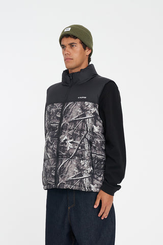 MENS RIDER PUFFER VEST WOODHILL/BLK