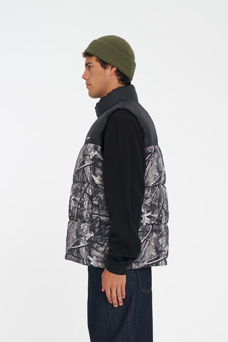 MENS RIDER PUFFER VEST WOODHILL/BLK