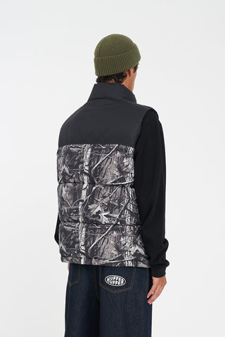 MENS RIDER PUFFER VEST WOODHILL/BLK