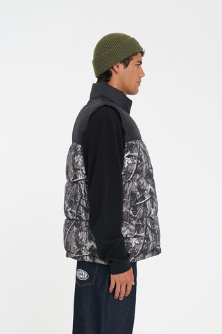MENS RIDER PUFFER VEST WOODHILL/BLK