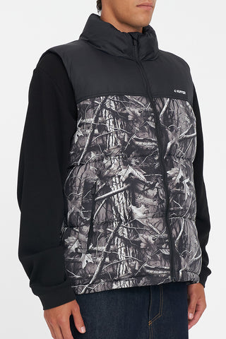 MENS RIDER PUFFER VEST WOODHILL/BLK
