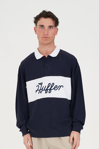 PIQUE RUGBY CREW GOLF GREEN/WHT