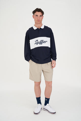 PIQUE RUGBY CREW GOLF GREEN/WHT