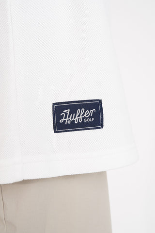 MENS PIQUE PANEL SS POLO CHALK/BASALT