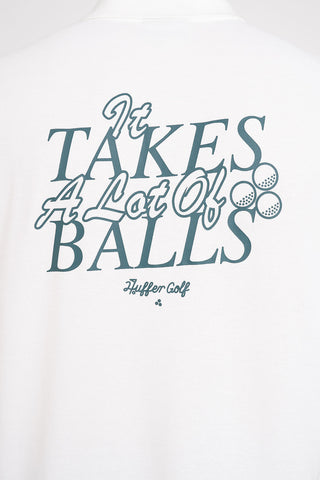 MENS PAR SS POLO/BALLSY CHALK