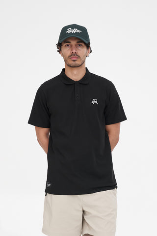 MENS CLASSIC SS POLO/BUGGIN BLACK