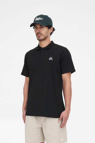 MENS CLASSIC SS POLO/BUGGIN BLACK
