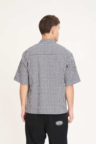 CROSBY SS SHIRT NAVY/WHITE