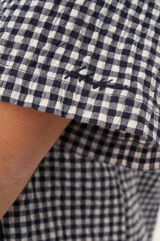 CROSBY SS SHIRT NAVY/WHITE