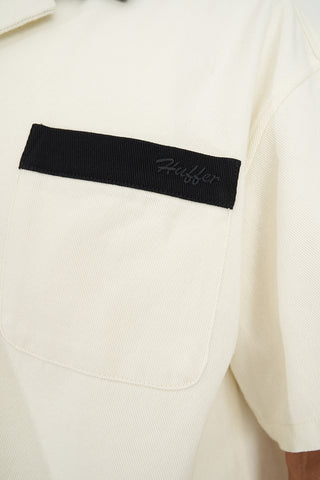 STRIKE SHIRT/HERE COMES ECRU/BLACK