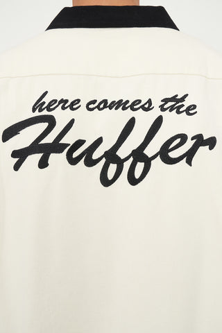 STRIKE SHIRT/HERE COMES ECRU/BLACK