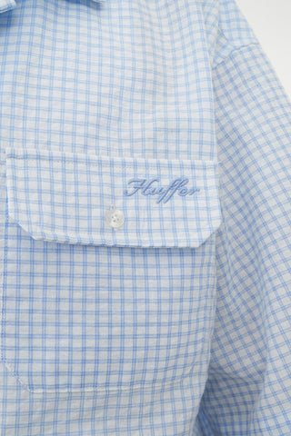 CHECK COSTA SHIRT Y2K BLUE