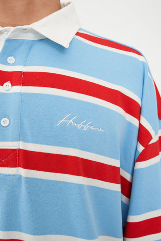 STRIPE GRAND RUGBY BLUE/POPPY