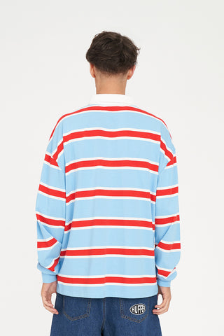 STRIPE GRAND RUGBY BLUE/POPPY
