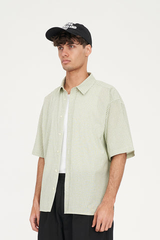 CROSBY SS SHIRT MATCHA/CHALK