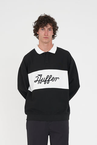 PAR LINE LS POLO BLACK/CHALK