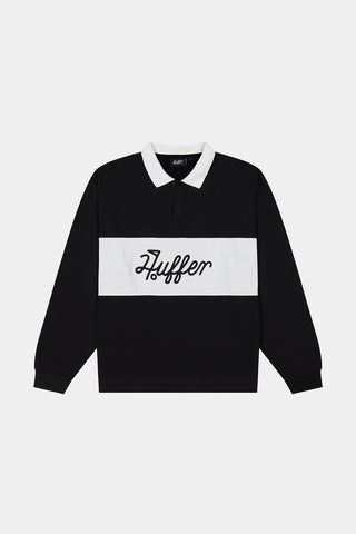 PAR LINE LS POLO BLACK/CHALK