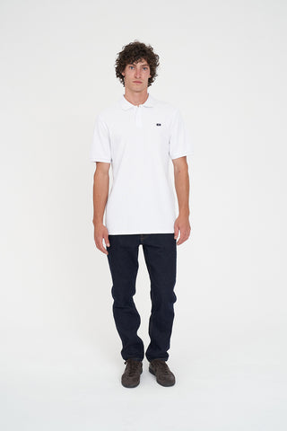 CLASSIC SLIM POLO/3BALL WHITE