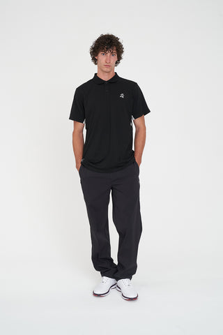TECH PANEL SS POLO BLACK/CHALK