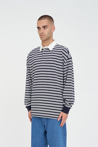STRIPE GRAND RUGBY NAVY/CHALK
