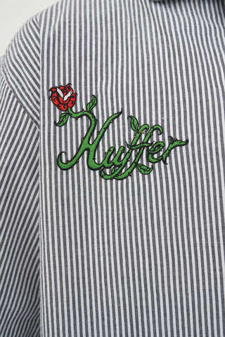 STRIPE COSTA SHIRT/MONNANI CHARCOAL