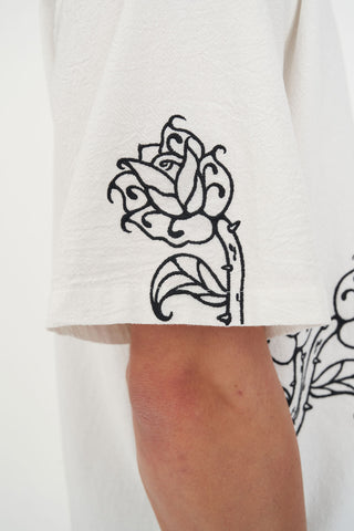 COSTA CROP SHIRT/MONNANI CHALK