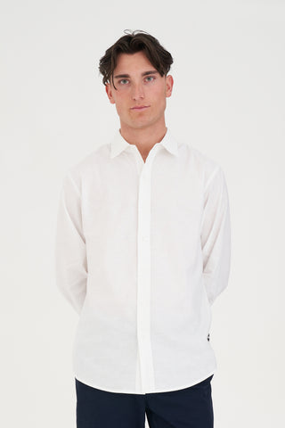 CLASSIC LIN-IN SHIRT WHITE