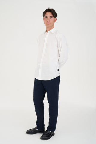 CLASSIC LIN-IN SHIRT WHITE