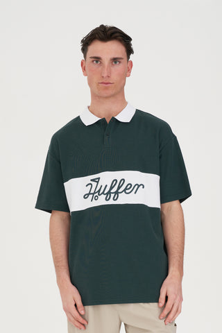 PAR LINE SS POLO GOLF GREEN/WHITE