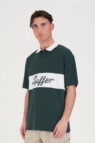 PAR LINE SS POLO GOLF GREEN/WHITE