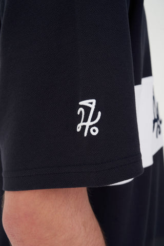PAR LINE SS POLO NAVY/WHITE