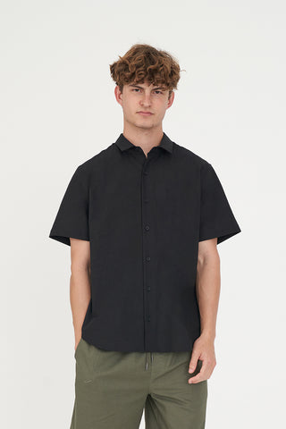 LIN-IN SS SHIRT BLACK