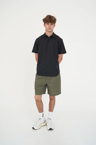 LIN-IN SS SHIRT BLACK