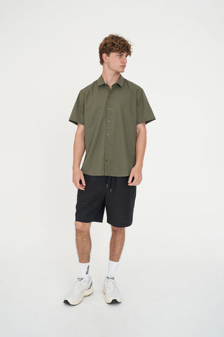 LIN-IN SS SHIRT KHAKI