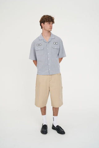 STRIPE COSTA SHIRT DENIM BLUE
