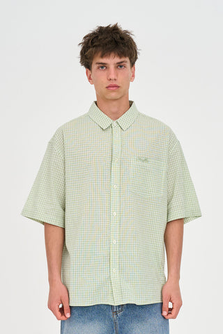 CROSBY SS SHIRT MATCHA/CHALK