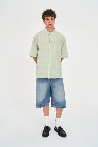 CROSBY SS SHIRT MATCHA/CHALK