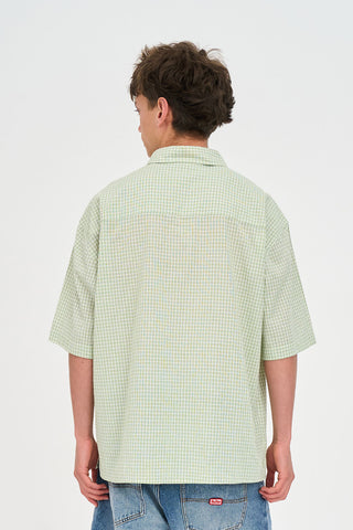 CROSBY SS SHIRT MATCHA/CHALK