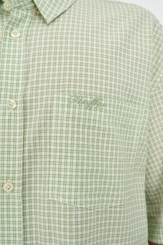 CROSBY SS SHIRT MATCHA/CHALK