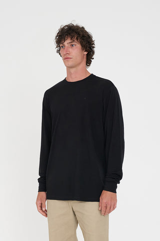 MERINO LS SUP TEE BLACK